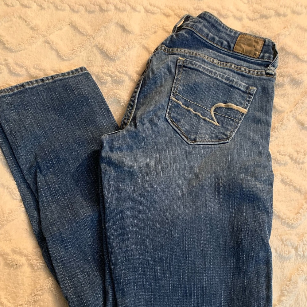 American Eagle Outfitters Blue Straight Leg Jeans